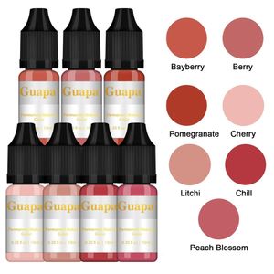 1pc nackte Farbe Tinte Professionelle Lippen Microblading Permanent Make -up Pigment Tattoo Farben Vorräte für Körper Schönheit Tattoo Art 240409