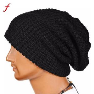 2018 Warm Fashion Winter Hat For Men Knitting Hat Cap Women Beanie Hat Cap Skullies Beanies Elastic Hats Drop S181203028231213