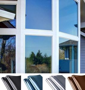Film di privacy della finestra Sun Blocking Mirror Tinta riflettente TINT ONA VERIE AVIDER ANTI UV Finestra per casa e Office6185737