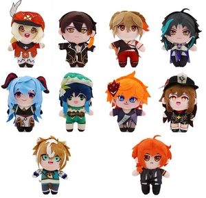 ゲームGenshin ImpactPlsuh ToysアニメのフィギュアZhongli Arataki Itto Hu Tao Xiao Morax Kamisato Ayato Tartaglia Klee Plush Toy Doll PI561422