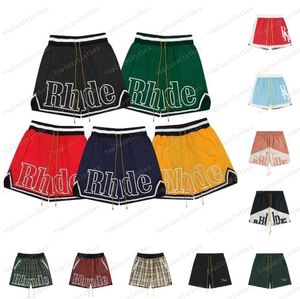 Shorts Sommer Fashion Beach Hosen Designer Shorts Rhude Herren hochqualitativ hochwertige Straße tragen rot blau schwarze lila long Hosen Herren Shorts