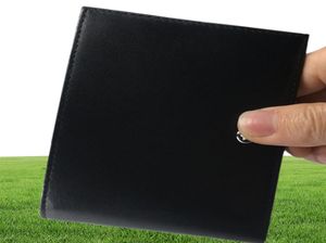 Klassische schwarze Ledermänner Kreditkarte Halter Luxus -Geldbörsen für Business Man Office Männliche Brieftasche reifen Mann BIFOLD Wallet ID -Karte C2916369