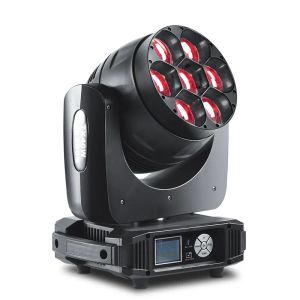 Effekter W4 LED 7*40W 4in1 LED Moving Head Zoom Light RGBW Oändlig blandning för scen Disco DJ Party