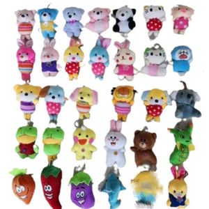 8-10CMMINI PLYCH KEYCHAIN ​​3 4 tum fyllda djur som tar tag i automat Crane Claw Hine Toys Plush Doll Toy