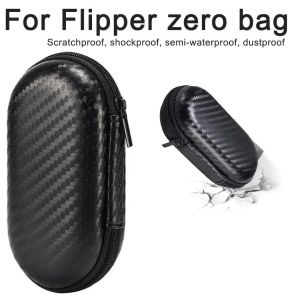 Caixa de caixa que transporta para o Flipper Zero Handheld Black Storage Box portátil Mini -Travel Bag para Flipper Zero Organizador