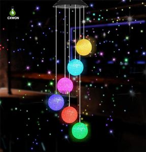 Mutil model Solar Powered Wind Chime Color Changing Spiral Spinner Garden Windchime Outdoor Decorative Windbell Light2639928