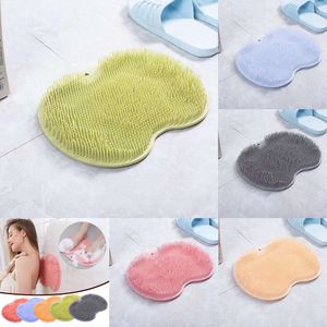 Rengöring av badverktyg exfolierande duschmassage skrapa badrum icke-halkbad matta bakmassage borste silikon fot tvätt grossist