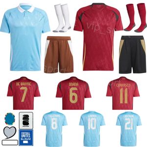 Nationalmannschaft 14 Lukebakio Soccer Jersey Man Kinder 24-25 Euro Pokal 10 Hazard 7 de Bruyne 14 Mertens 5 Vertonghen 19 Bakayoko 3 Theate 13 Sels Fußballhemd Kits Bilishi