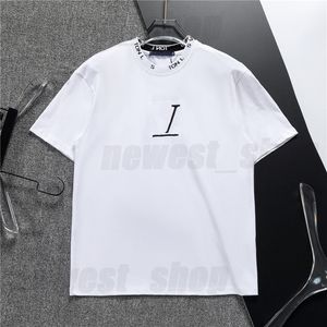 designer Mens T-Shirts tshirt Splicing Screw Cotton t shirt Monogrammed tee luxury Classic letter neck geometry loose europe clothing womens tops