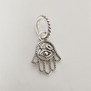 Protective Hamsa Hand Pendant 925 Sterling Silver Pendant Suitable for Pendant Beads Bracelet Jewelry 799144C00 Fashion Gift Pendant