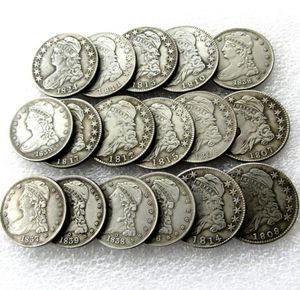 US MIX DATA 18071839 17pcs Zakapanie Bustu pół dolara rzemiosła srebrna kopana monety metalowe Manufaction Factory 59992015