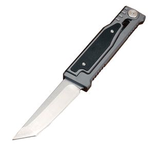 Najwyższa jakość A0416 Wysokiej klasy EDC Pocket Knife D2 Stone Wash Tanto Point Blade CNC Lotnictwo Aluminium Nowe noże projektowe na zewnątrz narzędzia do przetrwania