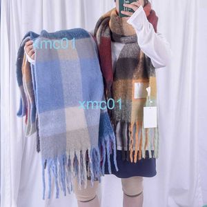 Scarves New Winter Thermal Solid Cloak Wrapped Womens Headband Pashmina Luxury Cashmere Ac Long Scarfeg1a B1NC