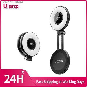 Kontinuerlig belysning Ulanzi LM19 Dual Tone Light Phone Holder Lämplig för iPhone 15 14 13 12 Mini Pro Max Lämplig för Vlog Live Streaming -foton Y240418