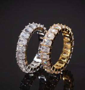 Luxury Designer Jewelry Mens Rings Hip Hop Bling Diamond Ring Wedding Engagement P Style Gold Silver Rings Rapp8246035