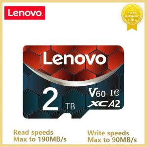 Карты Lenovo 100% Оригинальная Micro Card 2TB High Speed Micro TF SD Card 1TB SD Карта памяти Флэш -карта для защиты от безопасности телефона Cam