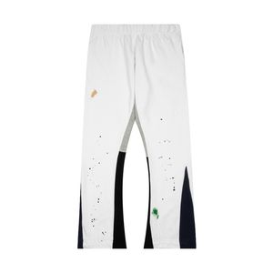 White Man Hosen Frauen Luxusdesignerin Baumwoll -Jogginghose Frühling Sommer Stack Casual Letter Print Sport Elegante Jogger Gerade elastische Taille Wide Bein lange Hosen