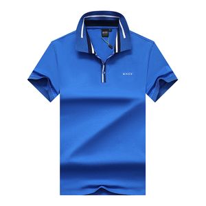 2024 Summer Polo Shirt Designer Tryckt Solid Color T-Shirt Business Gentleman Cotton Polo Shirt Mens Lapel Short Sleeve Joker Luxury Casual Breattable Shirt M-3XL