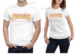 Herren-T-Shirts Herren Sommer reines Baumwolldruck T-Shirt Hemd Casual Jogging Mens Modemarke Top-Size-Kleidung Geschenk T240419