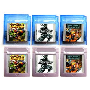 Kort Metal Gear Solid Conkers Pocket Tales Bionic Commando Memory Cartridge för 16 bitars handhållna videospelkonsolkorttillbehör