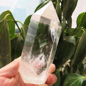 Decorative Figurines Fantastic ! 287g Natural Clear Quartz Crystal Wand Single Terminated Point Polished Reiki Healing Mineral Stones