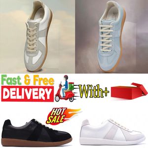 High quality sneakers loafer Leather woman vintage mens Designer trainer fashion margielas White Casual shoes tennis casual Outdoor shoes GAI size 36-45