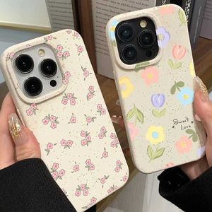 Cell Phone Cases Suitable for iPhone 15 Pro Max Cases iPhone 11 12 13 14 Pro Max 7 8 Plus SE 2022 SE2020 XR X XS Max Cases Cute Small Flower Cap Funda J240418