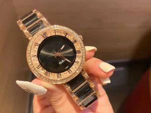 New Lao Brand Quartz Full Diamond Ceramic Womens Sweet and Formanable Watch مع كمية كبيرة وسعر ممتاز