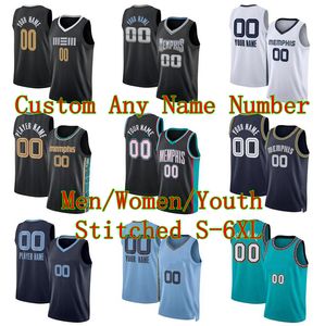 Ja Morant Stitched Basketball Jerseys Desmond Bane Jaren Jackson jr任意の名前任意のNumebr2023/24ファンシティジャージー青年女性S-6xl