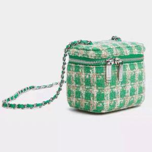 Torby damska 2022 Nowy wełniany łańcuch materiału Messenger Bag Sweet Retro Mini Burce Torka na ramię