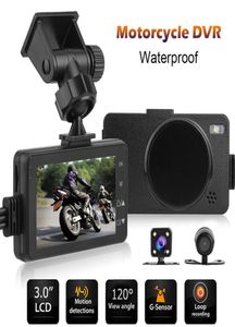 Nowa aktualizacja 3 -calowe ekran LCD Dual Cameras Mini 1080p Motocykl DVR Camera Wodoodporna rejestrator wideo z deską rozdzielczą silnika GSensor 3440219