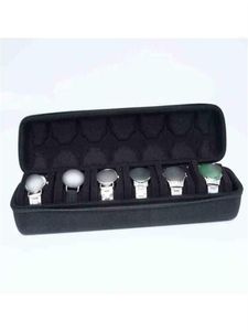 6 Slot Watch Travel Case Eva Watch Holder With Handle Jewelry Storage Black H220512224T6353623