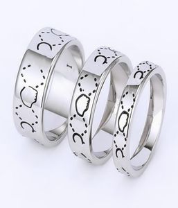 Topquality Fashion Unisex luxury Ring for Men Women Unisex Ghost Designer Rings Jewelry Sliver Color4570695