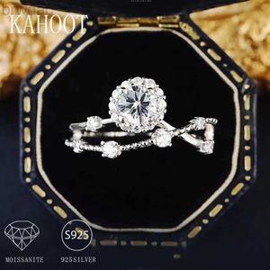 Кольцо для пасьянса 925 Стерлинговое серебро 0,5 CT Moissanite Ring Lady Elegant Demprament Fashion Отправить предложение подруги обручать свадебный подарок D240419