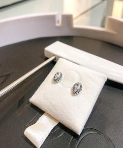Phole Fashion Tear Tear Drop CZ Diamond Stud Earring for P 925 Sterling Silver Women Wedding Gift Box set earrings5378597