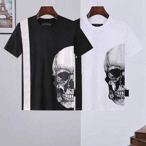 Summer Mens Designer T-shirt Ess Brands de moda feminino Tees solteiros casais de luxo de luxo Hip Hop Sleeve curta Tshirt Snestone Skull Men Tshirts