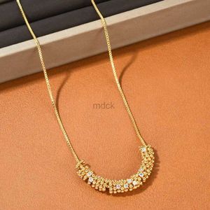 Collane a ciondolo Nuovo Fashion Designer Famoso Designer Morta Gold Chain Crystal Diamond Collana irregolare Donna Luxuria Gioielli Europa America Trendy 240419