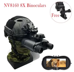 Teleskop NV8160 8X Digital Night Vision Binoculars HD 1080p Infraröd huvudmontering Jakt Telescope 400m övervakningsutrustning