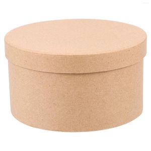 Storage Bags Round Cake Box Baking Paper Cookie Sweet Container Wedding Cookies Portable Favors Kraft Small Gift Accessory