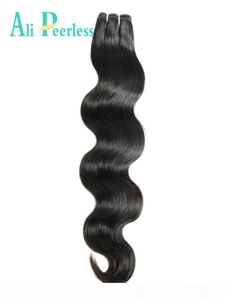 Ali Peerless Hair P peruviano Wave Vergine Capelli umani 10Quot28Quot Nature Black Weaving One Bundle 77776749