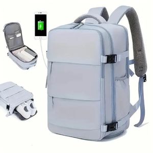 Mochila multifuncional de grande capacidade para mulheres com armazenamento de calçados Multilamyer Separação seca e úmida Separação à prova d'água 240419