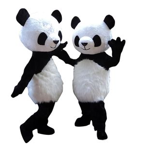 2024 Performance Panda Mascot Costume Fancy Dress for Men Women Halloween Outdoor Outfit Suit Mascot för reklamdräkter