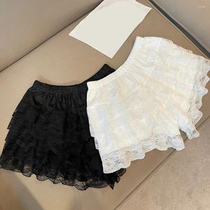 Women's Panties Loose Bottom Thin Cake Skirt Women Home Sleep Shorts Lace Safety Pants Can Be Worn Externally Elastic Cute