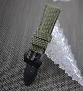 Whole Nylon WatchBand Watch Strap 22mm 24mm 26mm Waterfroof Sport Wristwatches Band Stainless Steel Backle for PAM236B3061547