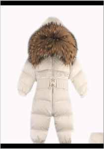 JumpsuitsRompers Clothing Baby Maternityborn Winter Romper Snowsuit Infant Overcoat Kids Snow Wear Duck Down Coa8331082