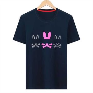 Психологические футболки Psyco кроличья футболка Американская дизайнерская мода Tees Mens Women USA High Street Polos кролики кролики WBPQ