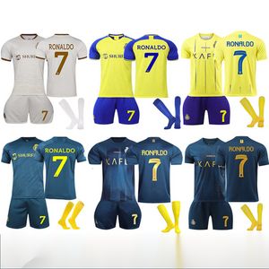 Al-Nassr 2324 FC Away Nr. 7 Ronaldo Nr. 10 MANE-Fußballanzug