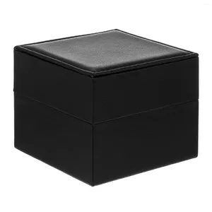 Watch Boxes PU Lockable Storage Jewelry Display Drawer Case Holder For Men