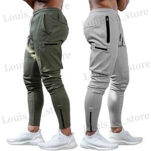 بنطلون الرجال للرجال الرجال sweatpant يركضون بنطلون رجال ملابس رياضية للذكور سراويل البضائع تجريب نحيل بانت T240419