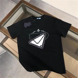 القمصان الفاخرة T hoodie Rhude Shirt Casablanc Shirt 100 ٪ قطن طاقم الطباعة الأبجدية المطبوعة زوجين الزوجين T-Shirt Designer Countage Vintage Tirt 03